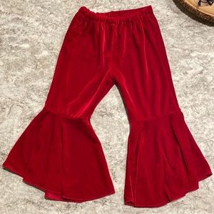 Toddler velvet bell bottoms
